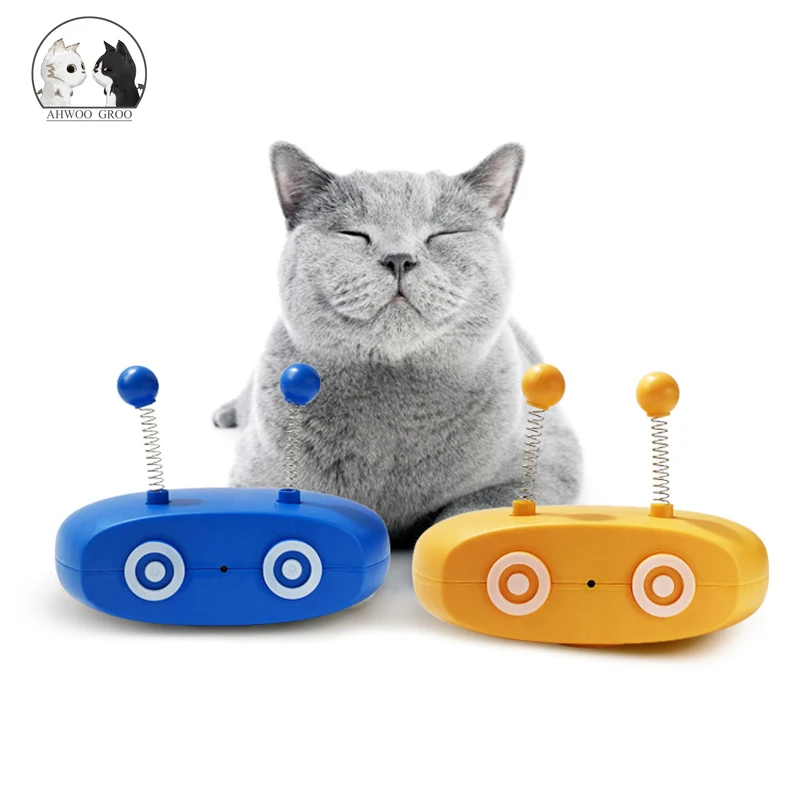

Cat Interactive Toy Teasing Cat Feather Toy Intelligent Automatic Toys Electric Laser Cat Toy Roly-poly Robot Pet Cat Supplies