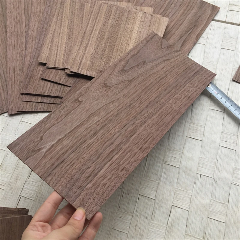 

Custom 0.5 - 2mm thick Natural Genuine American Black Walnut Wood Slats Bar Panel Plate Sheet DIY Material 10pcs