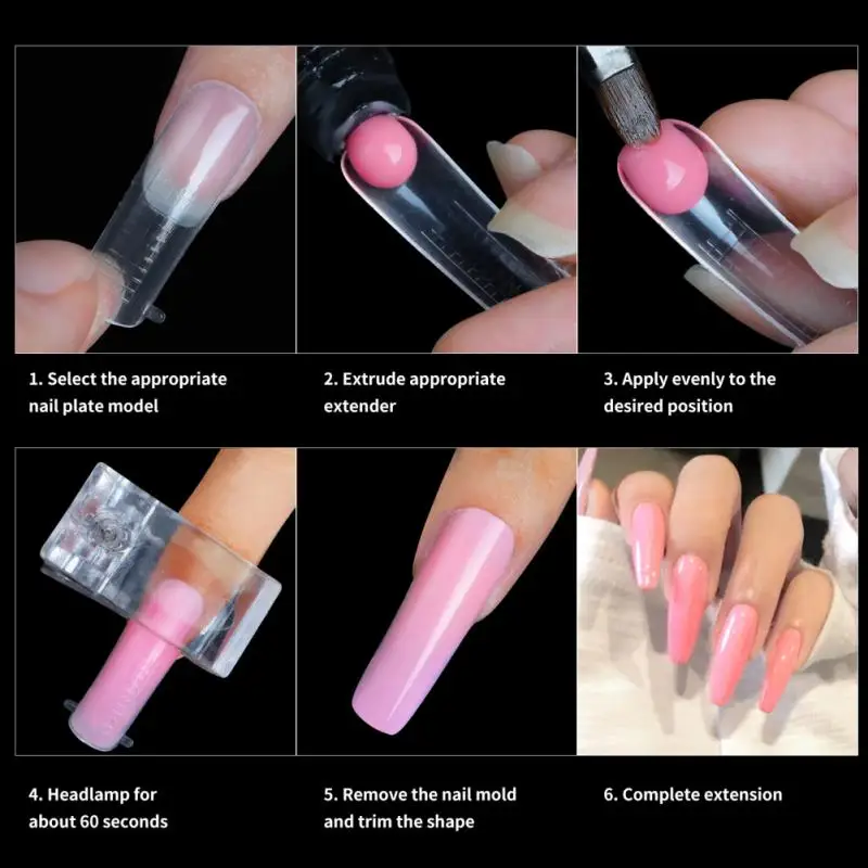 

Diy Nail False Tips Mould Extension False Nails False Nails Nail Accessories False Nail Nail Dual Forms Finger Extension