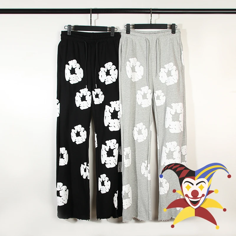 

Новинка 2023fw пенопластовый принт Kapok Kanye West спортивные брюки уличная одежда тренировочные брюки на шнуровке