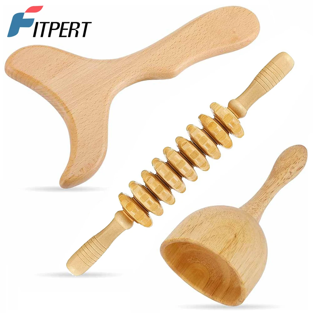 

3 шт./набор, деревянный массажный инструмент для лечения лимфатического дренажа