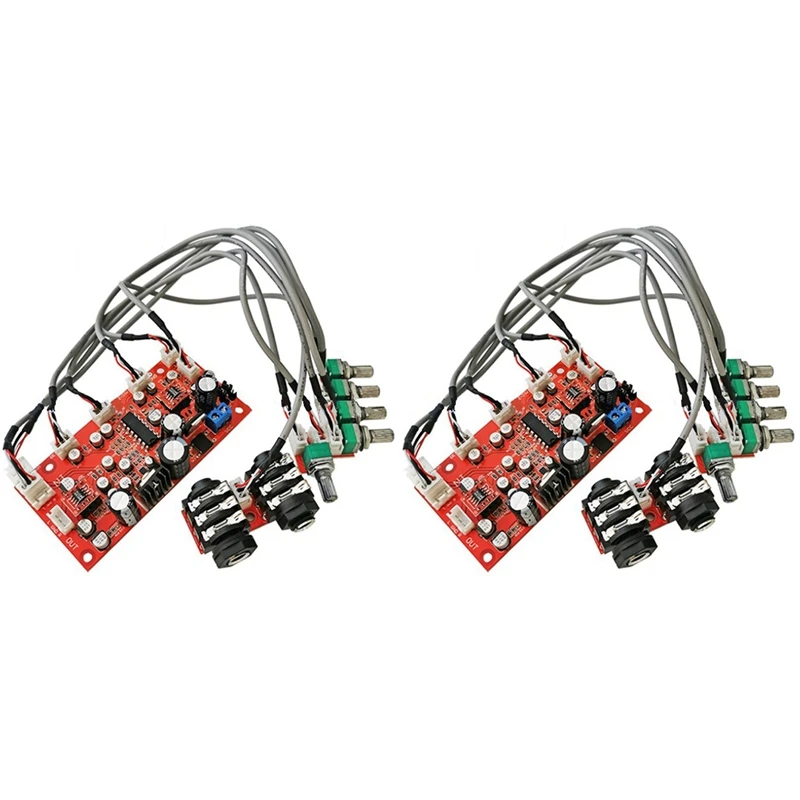 

3X DC 12V 24V PT2399 Digital Microphone Audio Amplifier Board Karaoke Plate Reverb Preamplifier Reverberator OP275