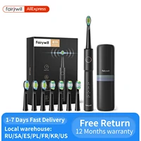 fairywill sonic electric toothbrush e11 waterproof usb charge rechargeable electric toothbrush 8 brush replacement heads adult