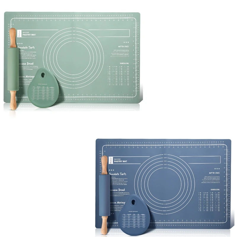 

Baking Tools Silicone Mat Non-Stick Thickening Baking Mat Pastry Rolling Kneading Pad Pizza Dough Kitchen