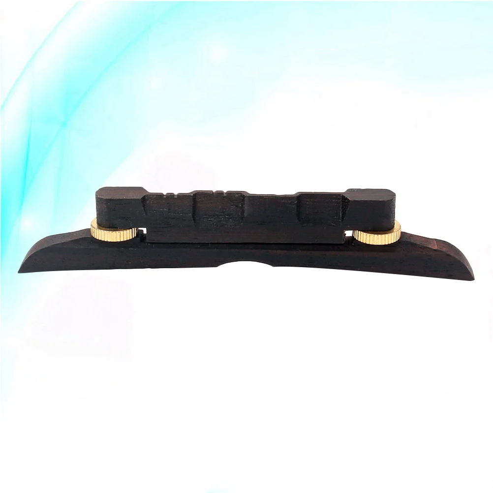 

Exquisite Height Adjustable Ebony Guitar Bridge for Mandolin Guitar Bass QD01 (Coffee)