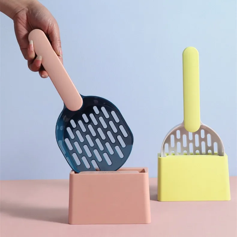 Лопата для кошачьего туалета пластиковый ковш кошек с основанием инструмент