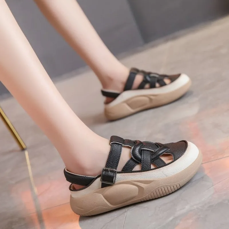 Женские сандалии на толстой подошве Baotou цвета в ассортименте