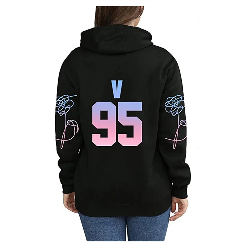 

2022 New Kpop V Clothes Bangtan boys ARMY J-HOPE SUGA RM JIMIN JUNG KOOK Sweatshirt Hoodie For Women and Men K-Pop Clothes