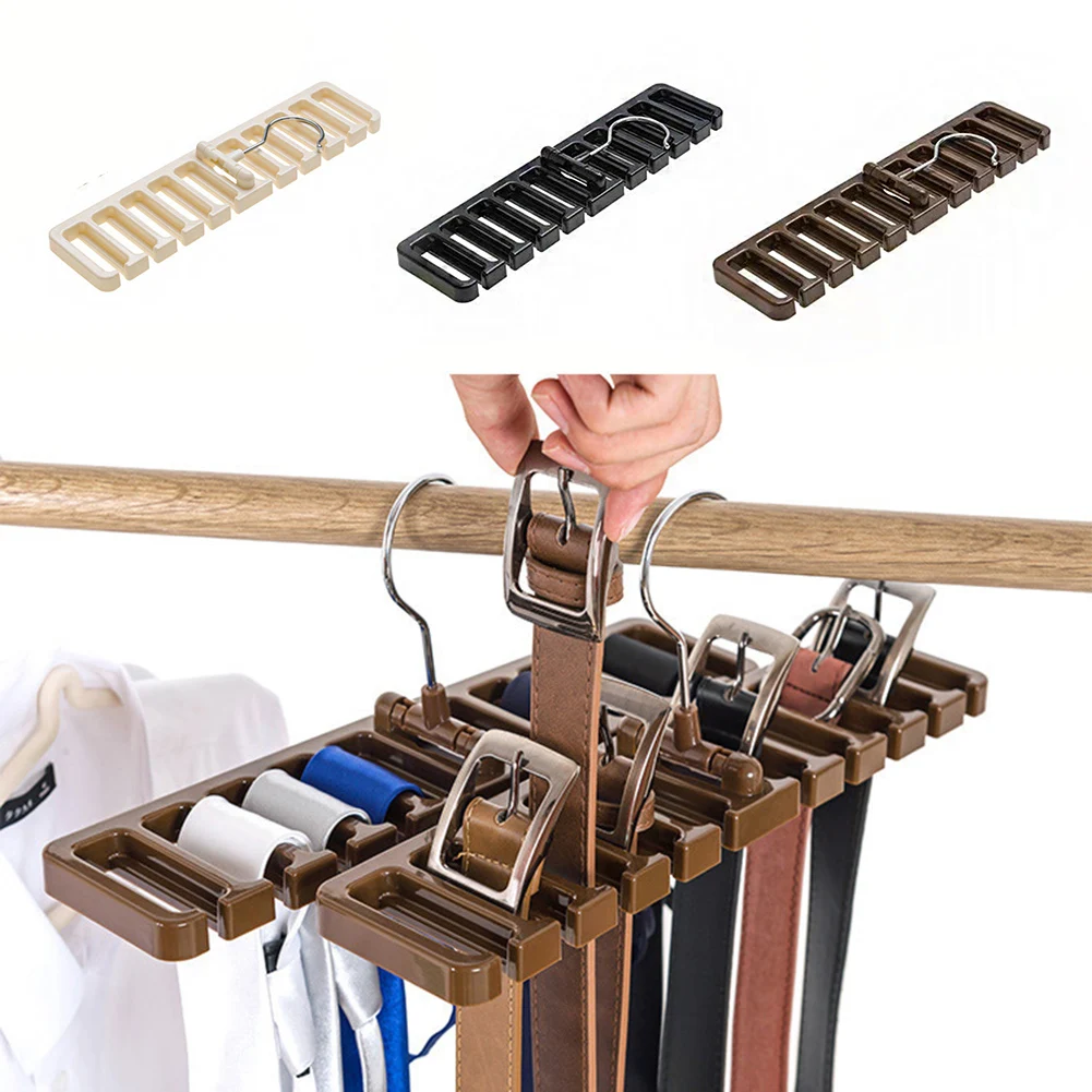 

Tie Belt Hanger Wardrobe Belt Rotating Organizer Rack Multifuctional Scarf Hanger Home Closet Storage Holder
