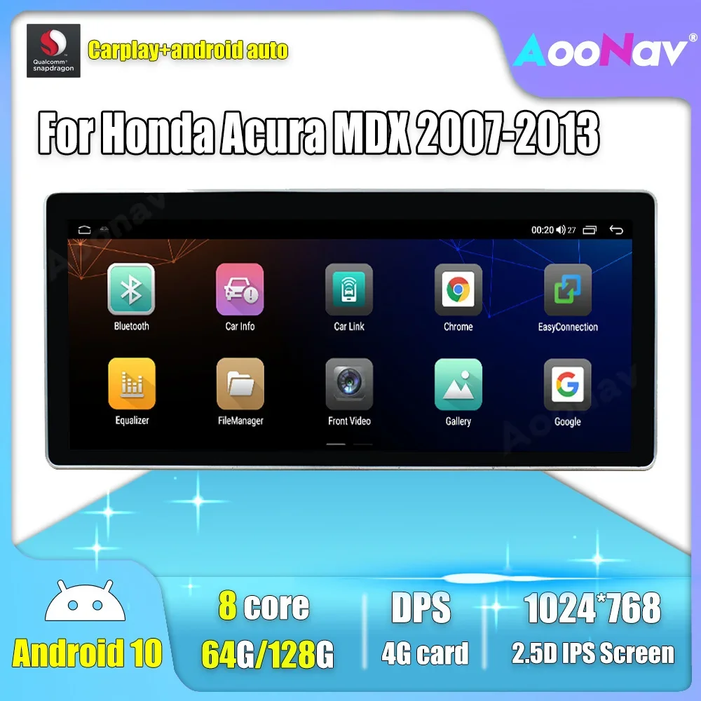 

Автомагнитола на Android для Honda Acura MDX 2007-2013, мультимедийный плеер с GPS-навигацией, стереоприемником с сенсорным экраном, 4G Carplay