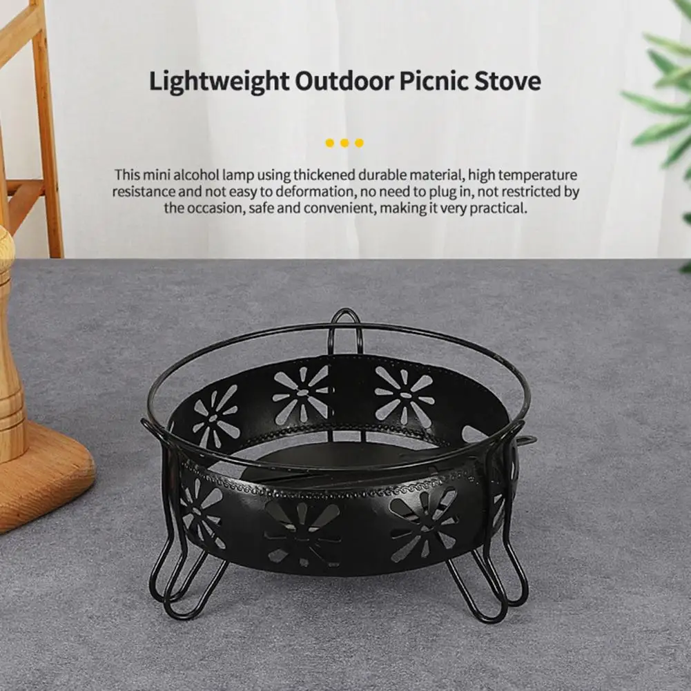 Плита для спиртовки легкая переносная с контролем пламени пикника походов