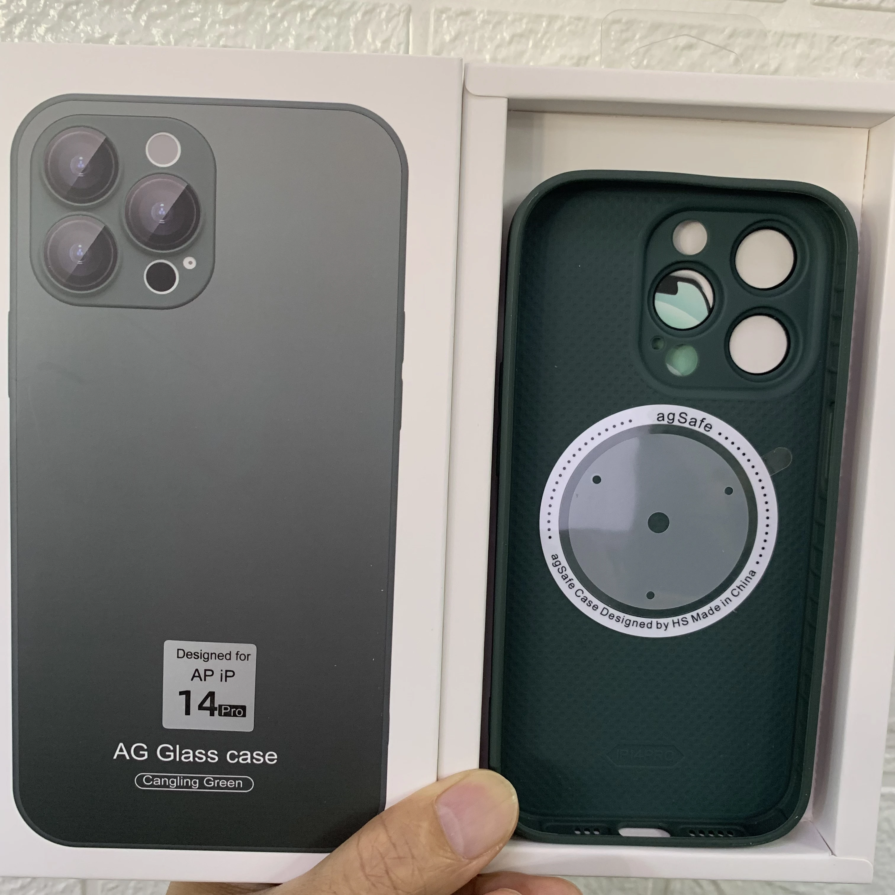 

10pcs/For Magsafe AG Matte Glass Case For iPhone 14 13 12 11 Pro Max Frosted Glass Silicone Case With Integrated Lens Film