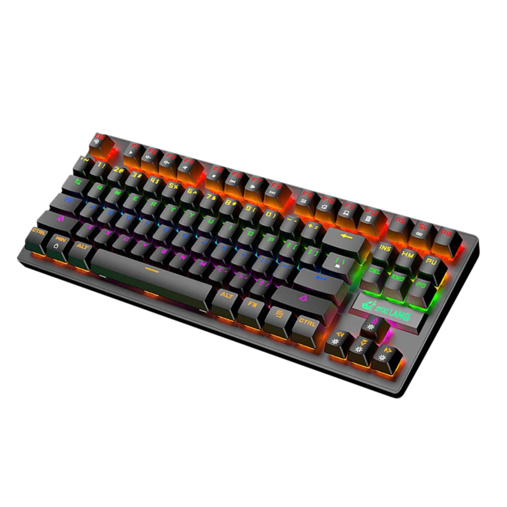 

Игровая механическая клавиатура K2, проводная клавиатура с RGB подсветкой, с защитой от фиктивных нажатий, 87 клавиш, для игровых ноутбуков и ПК