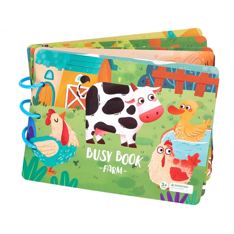 

Sensory Shape Matching Toy Book Felt Stickers Learning Props Animal/Dinosaur Cognition Toy Kindergarten Classroom Favor