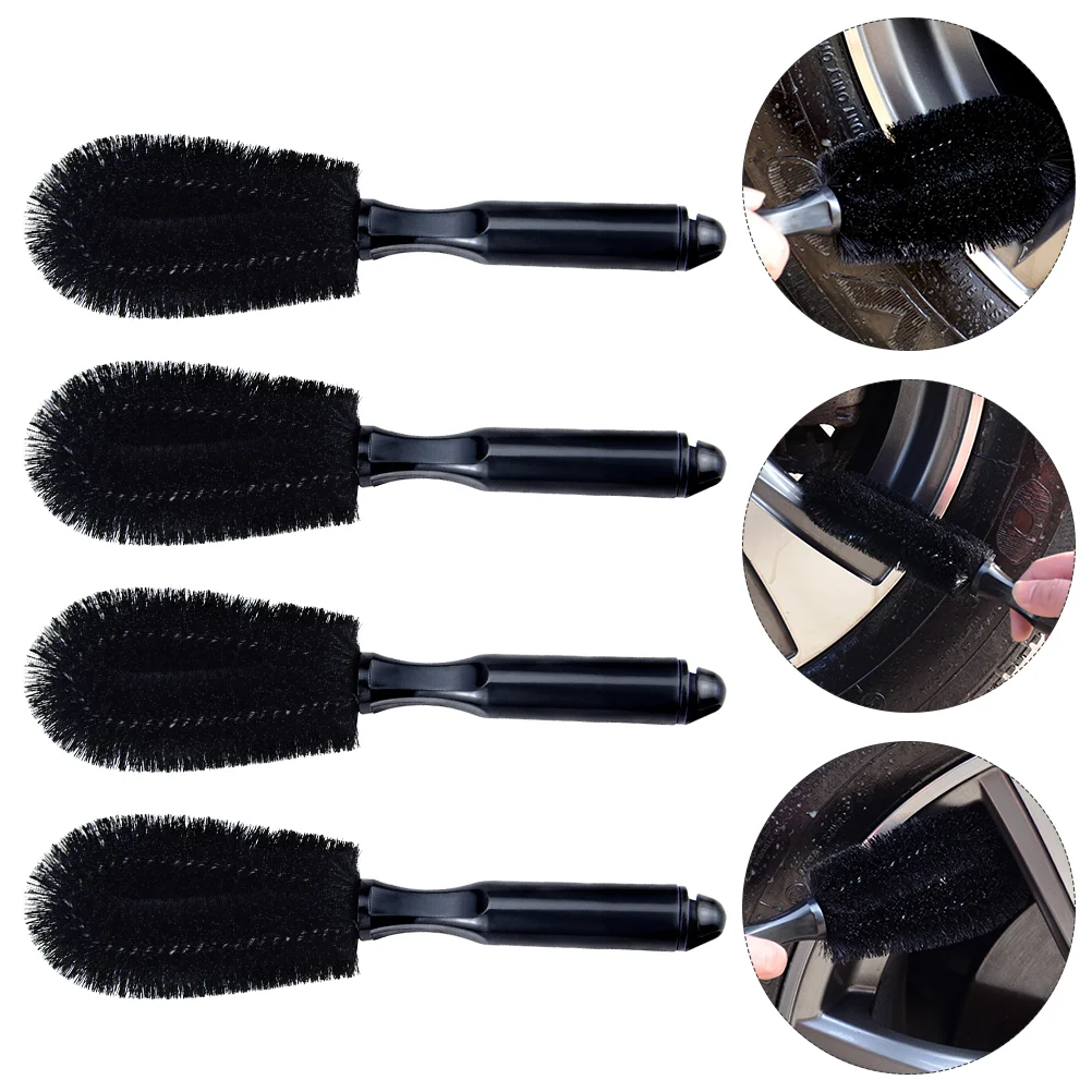 

4Pcs Car Wheel and Tire Brushes Car Cleaning Brushes Auto Cleaning Tools