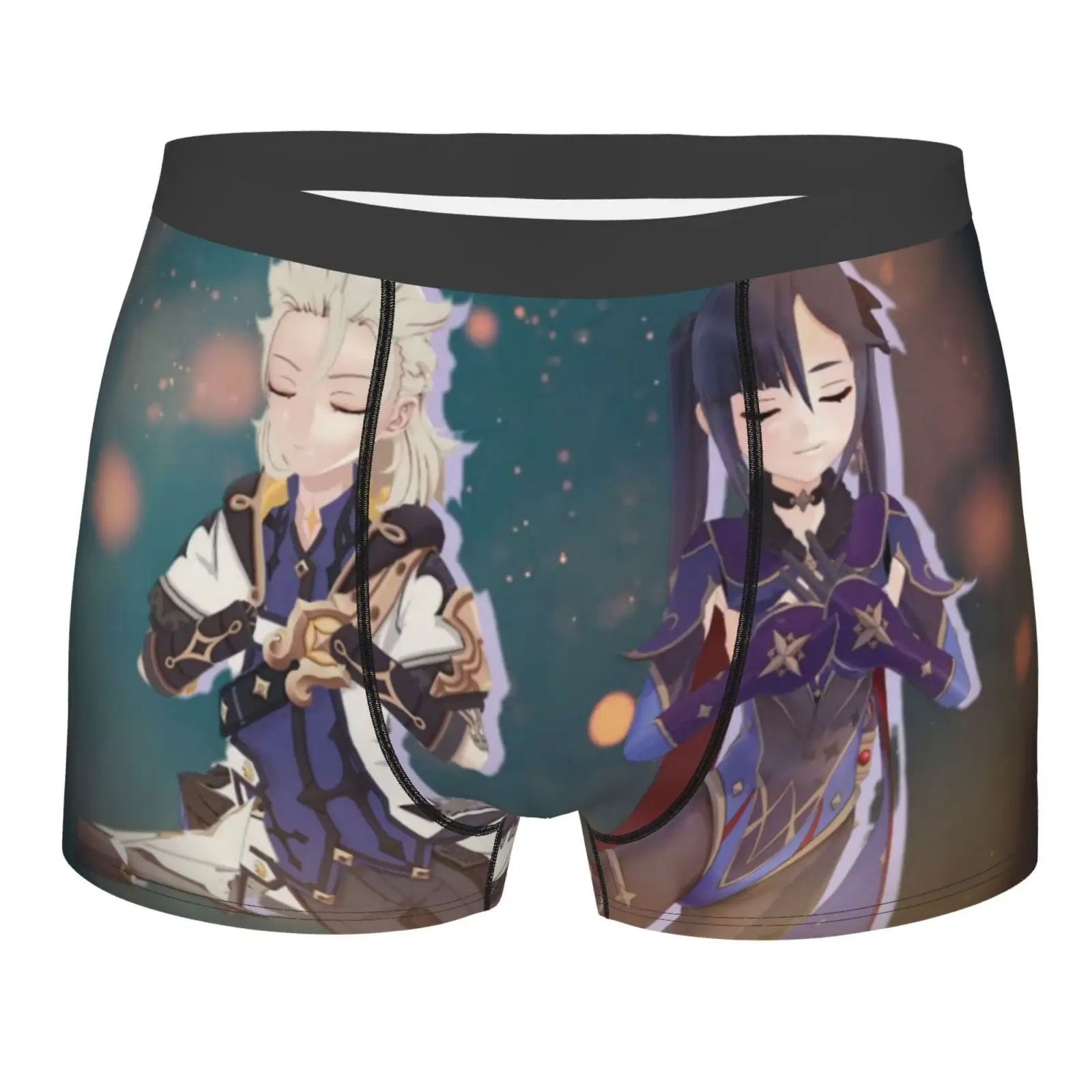 

Albedo Genshin Impact 88 Men's Panties Shorts Boxer For Men Men's Sexy Panties Lift Men Men Sexy Clothing Black Pink Set Women