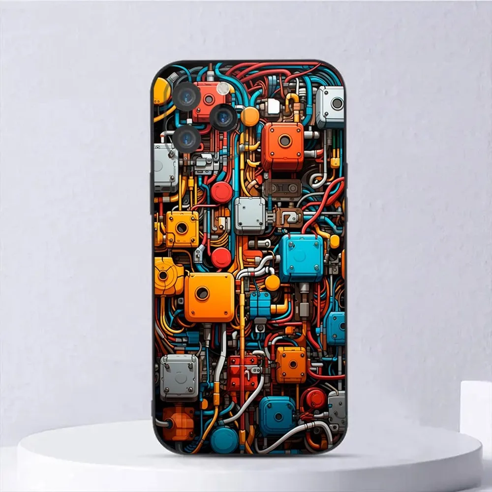 Чехол для телефона с материнской платой iPhone 15 14 13 12 11 Plus Pro Max XS XR SE Mini 8 7 мягкий