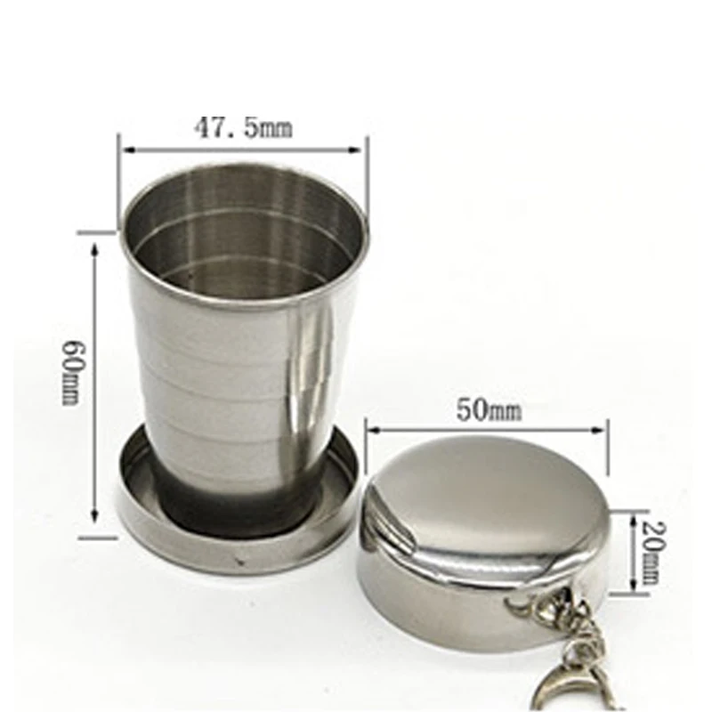 Складная чашка из нержавеющей стали 75 мл |