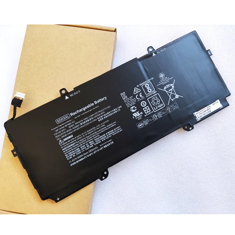 

Original SD03XL TPN-Q176 HSTNN-IB7K OB1R 847462-1C1 848212-850 856 L84394-005 L84357-AC1 Battery For HP Chromebook 13 G1 Core M5