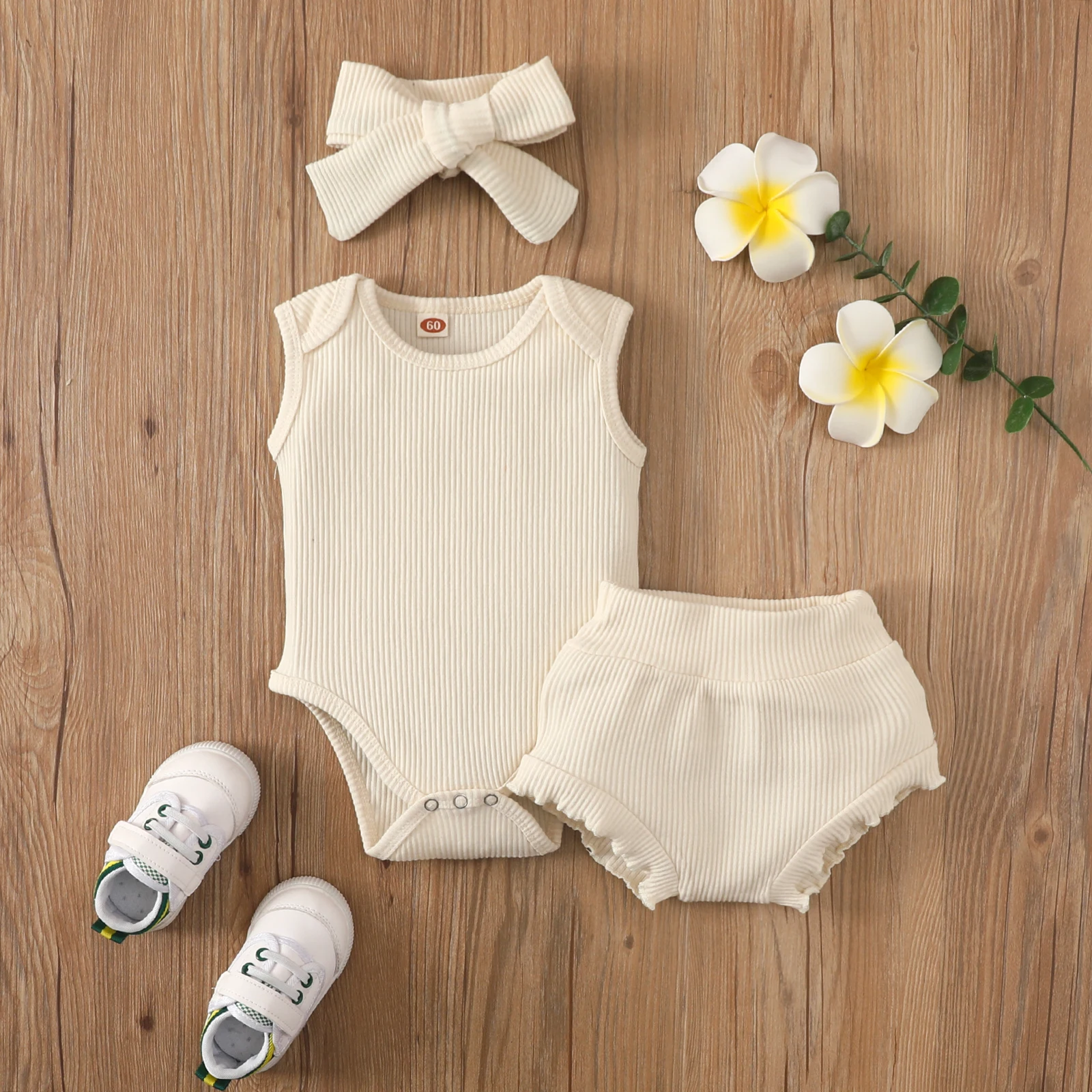 Трикотажный комбинезон для новорожденных на возраст 0-24 месяца | Детская одежда и