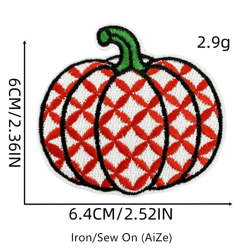 10 шт. нашивки с вышивкой тыквы утюг на одежде шляпа сумка материал для ремонта