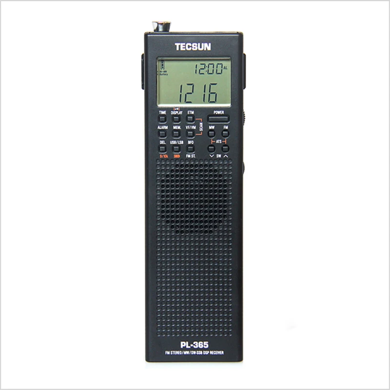 Tecsun PL-365 FM/AM/коротковолновый Полнодиапазонный портативный простой в обращении радиоприемник цифровая Демодуляция DSP SSB с сигнализацией