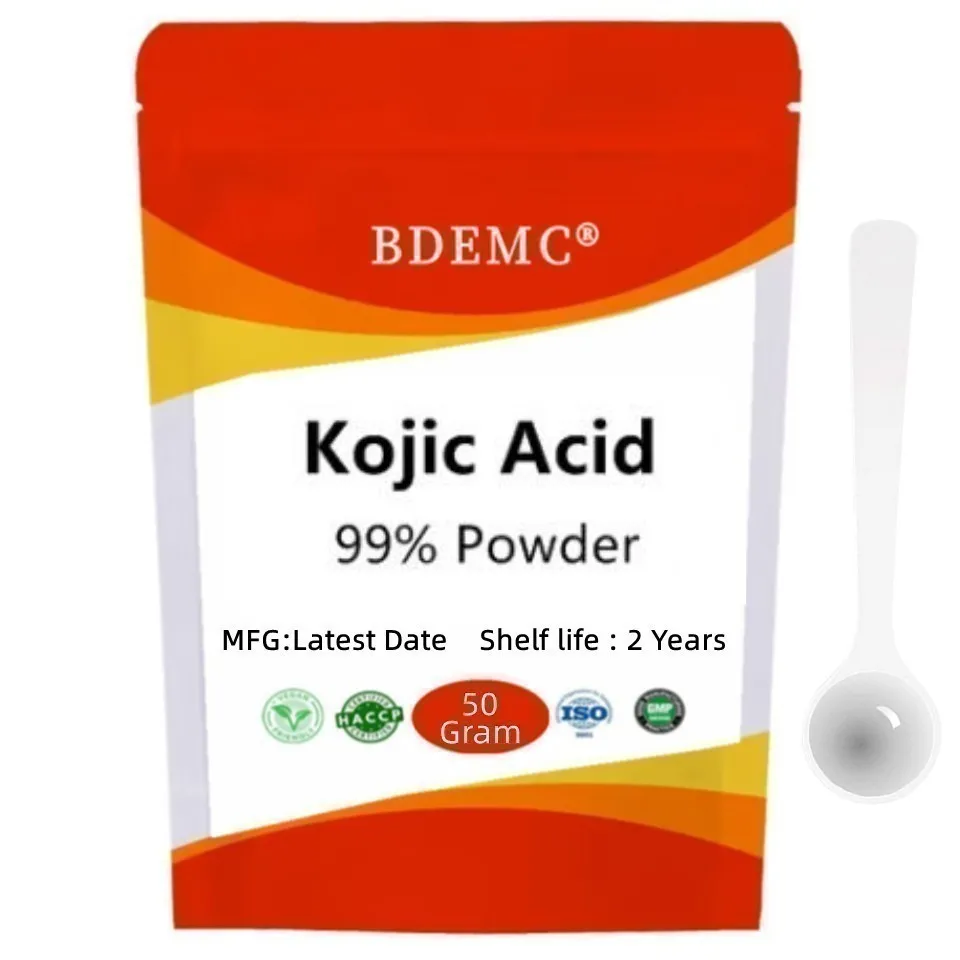 

Cosmetic Raw Material Kojic Acid Powder Whitening Skin / Inhibiting Melanin Reduce Spots and Acne
