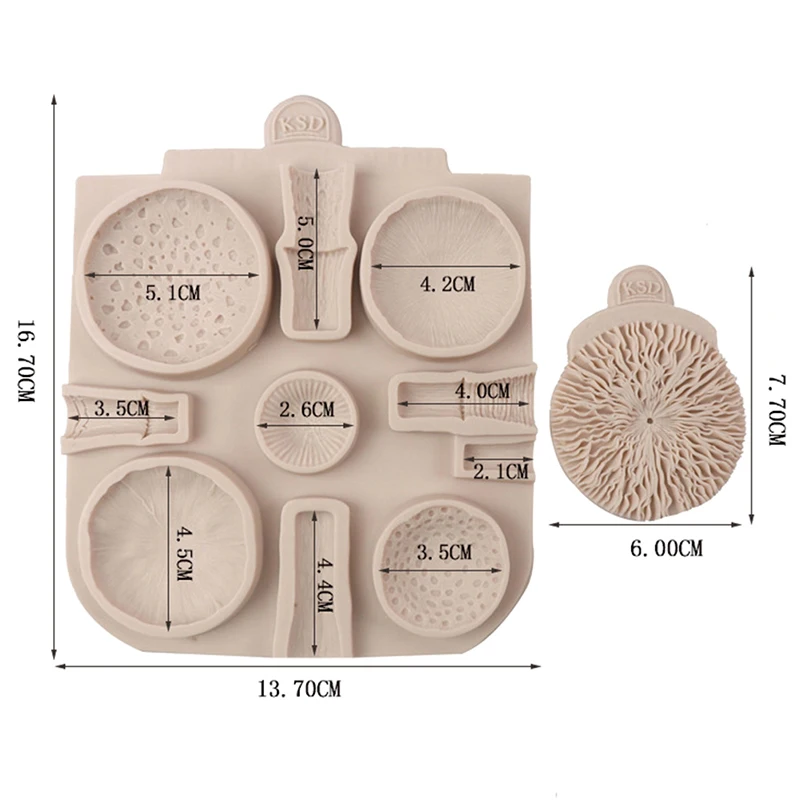 

Huge Mushroom Silicone Fondant Molds Wedding Cake Decorating Tools Cake Molds for Baking Chocolate Resin Molds