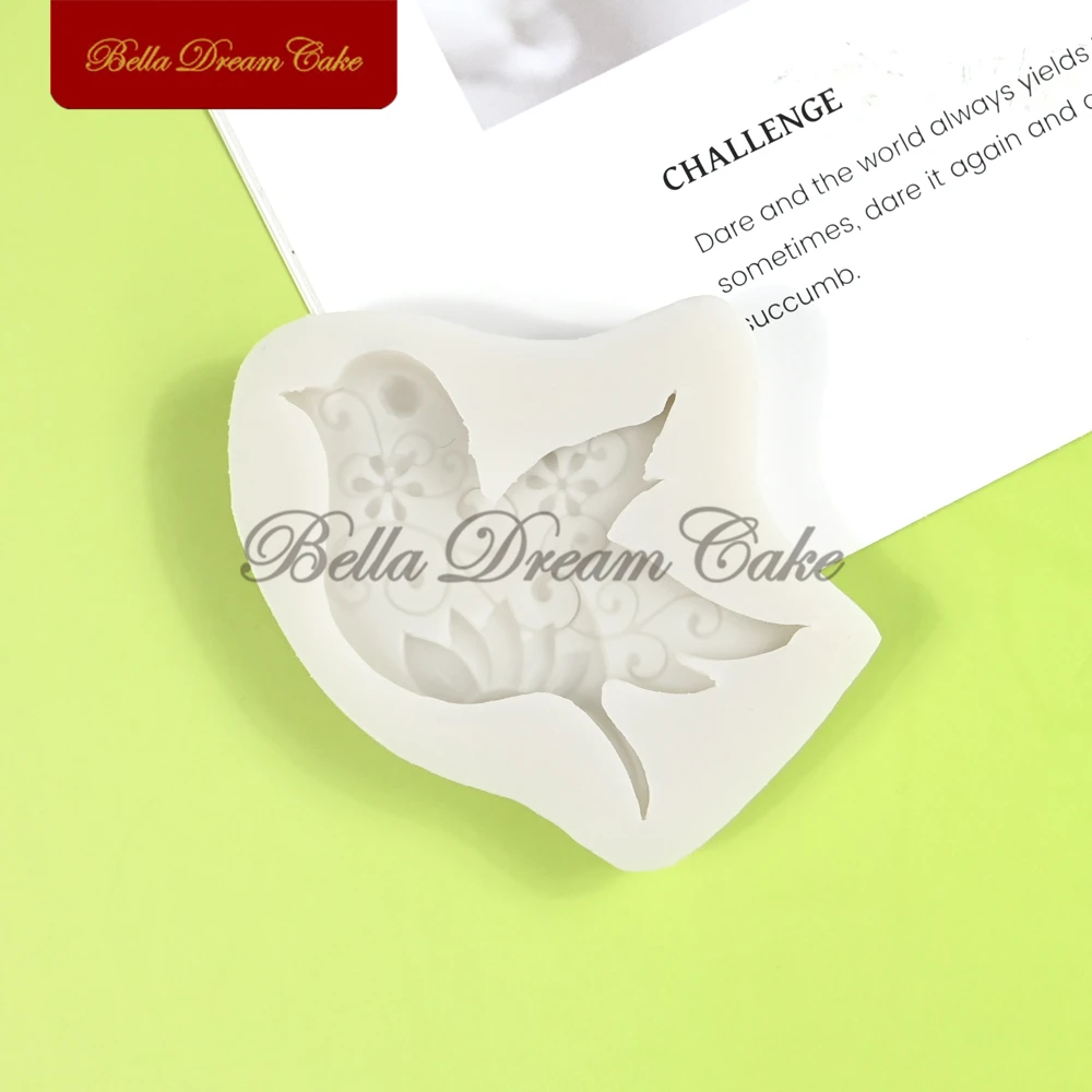 Мини-3D дизайн голубя мира силиконовая форма для помадки шоколада сделай сам