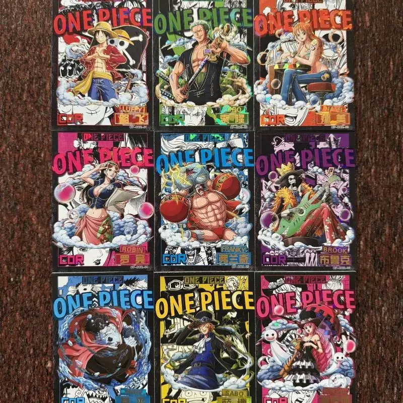 Аниме One Piece Sp Ar Cp Series Luffy Robin Hancock Zoro персонаж Бронзирующая коллекция Flash Card