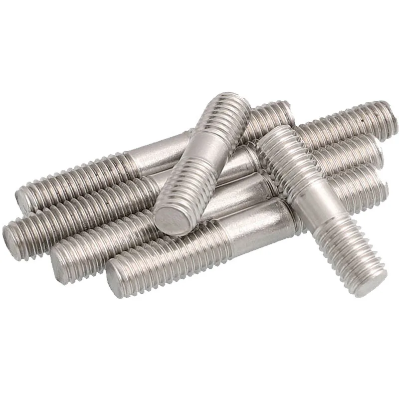 

10pcs Threaded Bolts Double End Rods M6 M8 GB901 304 Stainless Steel Double Head Screw Threaded Stud 30-90mm 60mm 50mm