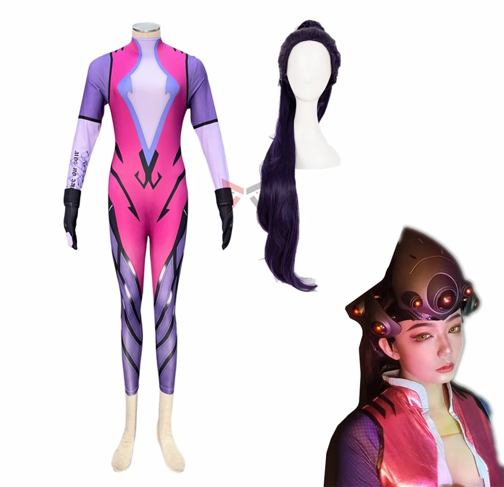 Новый костюм Widowmaker для косплея, комбинезон, шлем, парик на выбор для детской девушки
