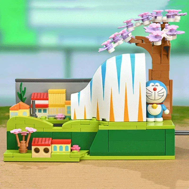 Оригинальные строительные блоки Keeppley Doraemon термоусадочная туннельная