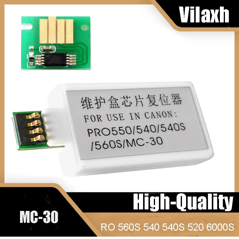 

Vilaxh MC30 MC-30 Maintenance Tank Chip Resetter for Canon PRO 560S 540 540S 520 6000S 4000 4000S 2000 Printer MC 30