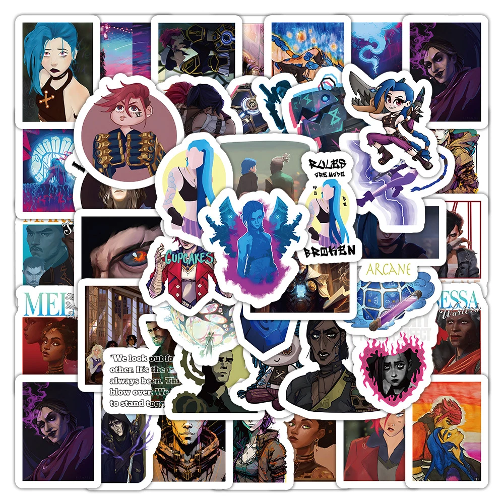 10/30/52 шт. Крутые мультяшные тайные наклейки Аниме Игровые DIY Канцелярские