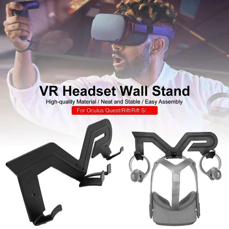 

Аксессуары виртуальной реальности для Oculus Quest 2, стойка для контроллера виртуальной реальности, настенный держатель для гарнитуры Oculus Rift-S HTCVive Playstation