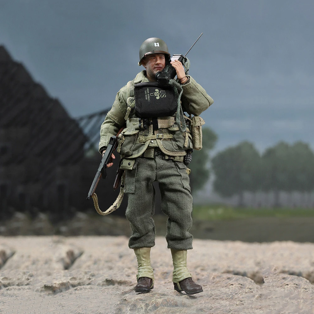 

DID XA80010 1/12 Palm Hero Series WWII US Ranger Captain Miller Figure Model 6'' Male Soldier Action Doll Full Set Toy