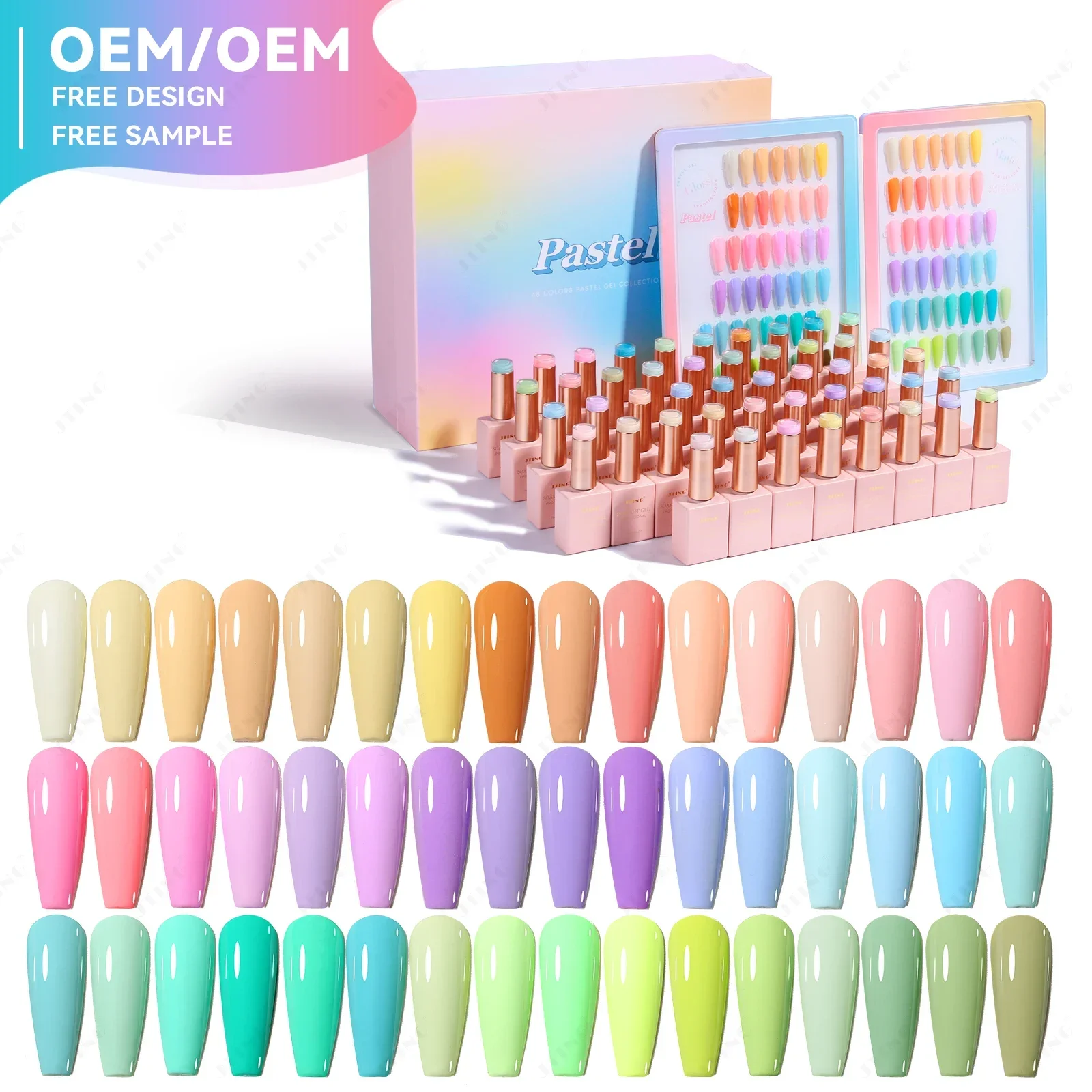 Новое поступление от JTING популярная Летняя коллекция пастельные 48 цветов коробка