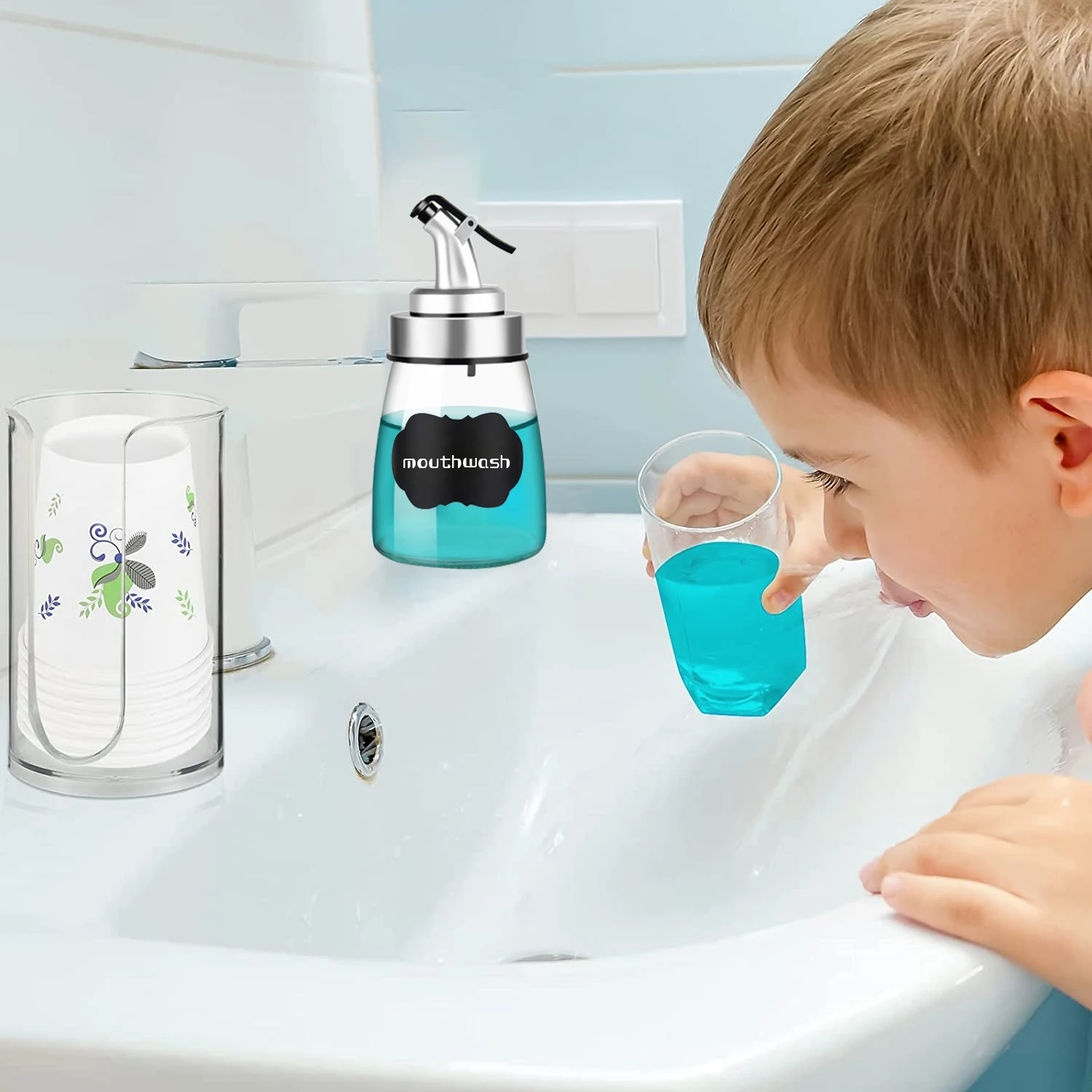 Стеклянный дозатор для полоскания рта 180 мл |