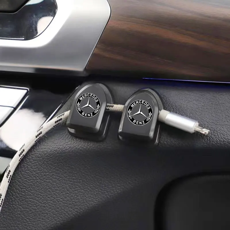 Новый мини-органайзер для автомобиля, крючок для хранения USB-кабелей и ключей, самоклеящиеся настенные крючки-наклейки для Mercedes Benz C200 C300 A160 180 (art.: 3920db077a167) - 3920db077a167