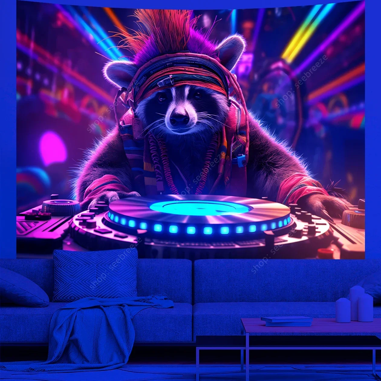 

Гобелен аниме стиль хиппи 100% полиэстер