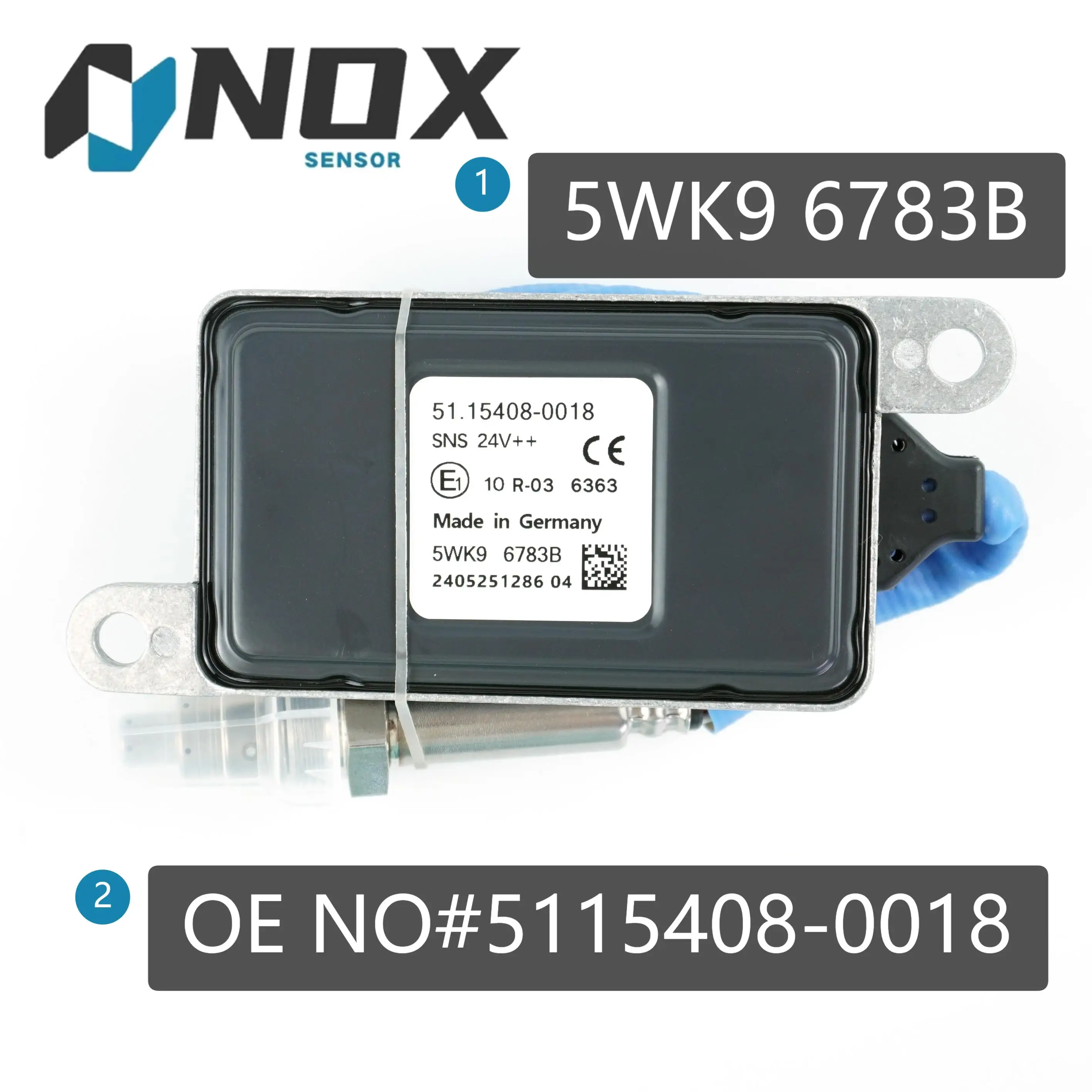 Датчик оксида азота OEM 51154080018 5WK9 6783B 24 В NOX 5WK96783B для грузовика MAN TGX TGS TGL TGM Euro6