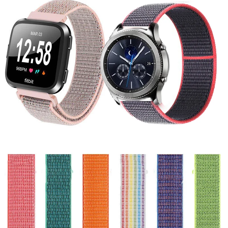 

20mm Nylon Loop Woven Strap for Xiaomi Huami Amazfit GTS Smart Watch Wearable Wrist Bracelet For Amazfit Bip Lite 1S Watchband