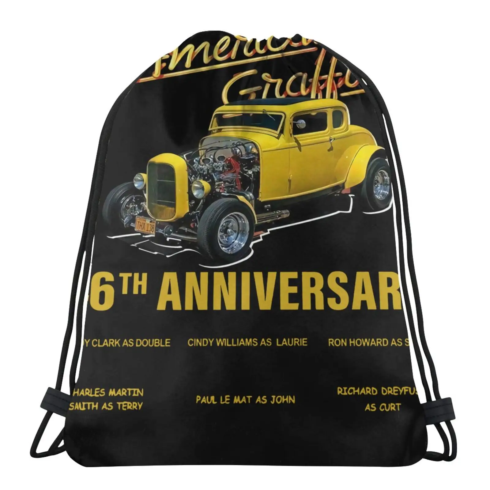 

American Graffiti Signed 46Th Bag Pouch Bag Packing Bag Bag Straw School Change Bag Custom Bag Anime Bag Children's Fabric Bag