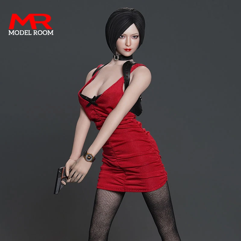 

2023 Q3 FIRE A034 1/6 Ada Wong Head Sculpt Costume Clothes Set Fit 12'' TBL PH S09C Female Soldier Action Figure Body Dolls