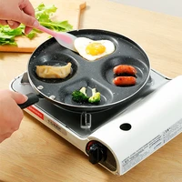 four hole frying pot thickened omelet pan non stick egg pancake steak pan cooking egg ham pans breakfast maker cooking cookware