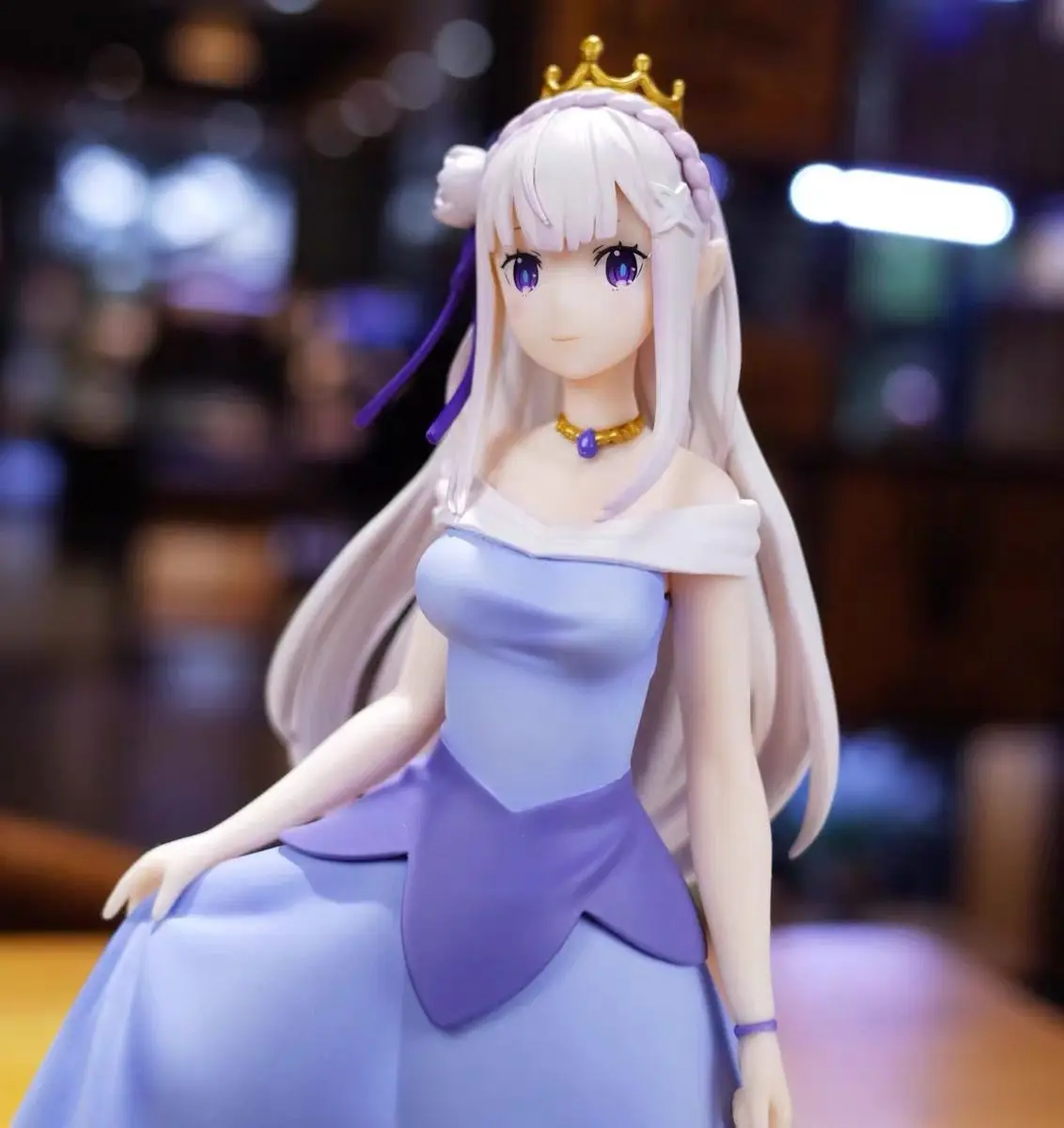 100%Original Another WorldStartingFrom Zero Emilia Sleeping Beauty Emilia PVC Anime Doll Figure Model Toy Collectible