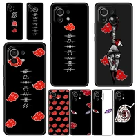 naruto akatsuki anime phone case for xiaomi poco x3 nfc f3 m3 m4 mi note 12 10 11 ultra 11t pro 10t lite 5g 9t 11i 11x cover