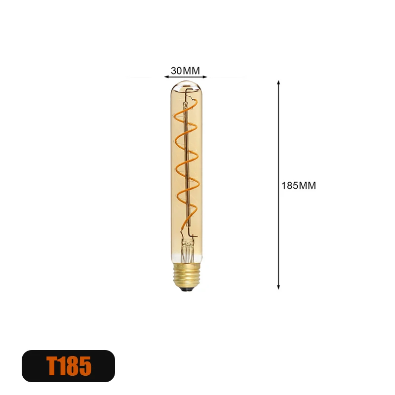 

Светодиодная ретро лампа YNL E14/E27 теплый белый 4Вт
