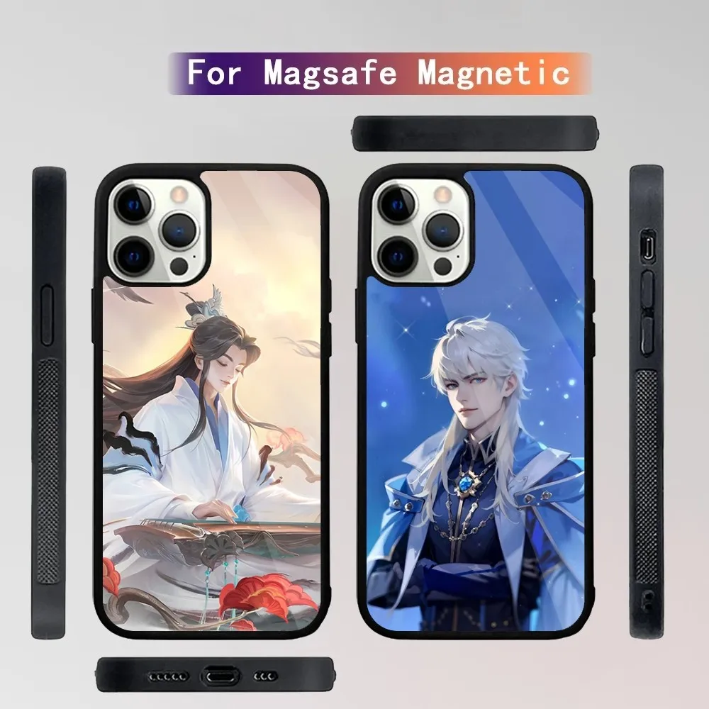 Чехол для телефона Game Honor of Kings iPhone 15 14 13 12 11 Plus Pro Max Mini Magsafe с магнитной беспроводной